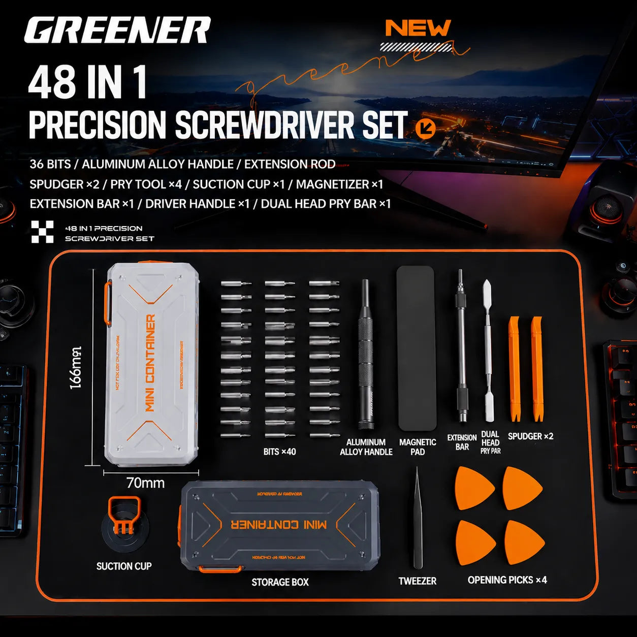 48-in-1 Precision Screwdriver Kit