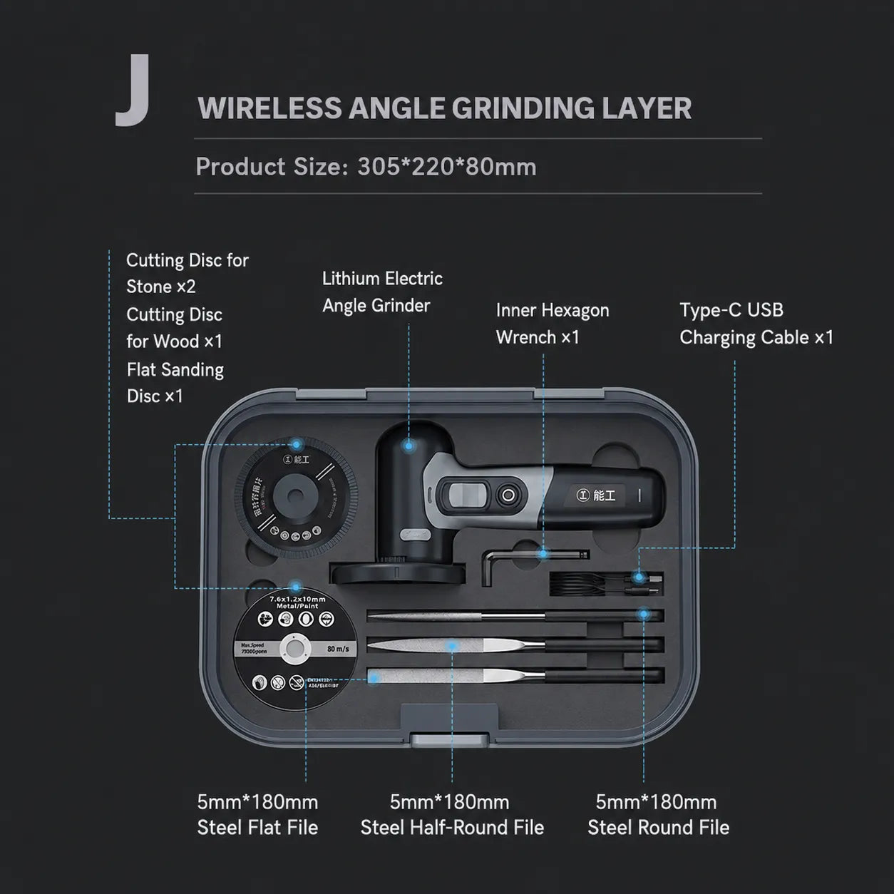 J Angle Grinder Layer