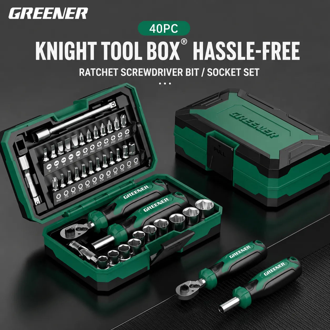 40-Piece Ratchet Screwdriver Kit