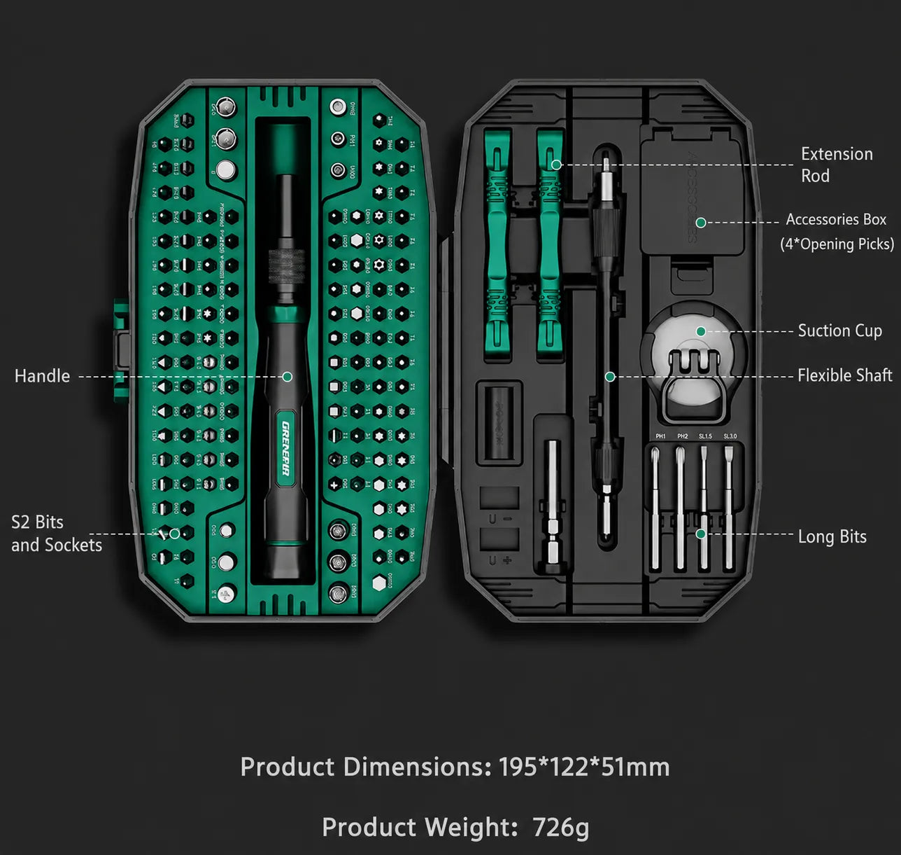 152-in-1 Precision Screwdriver Kit