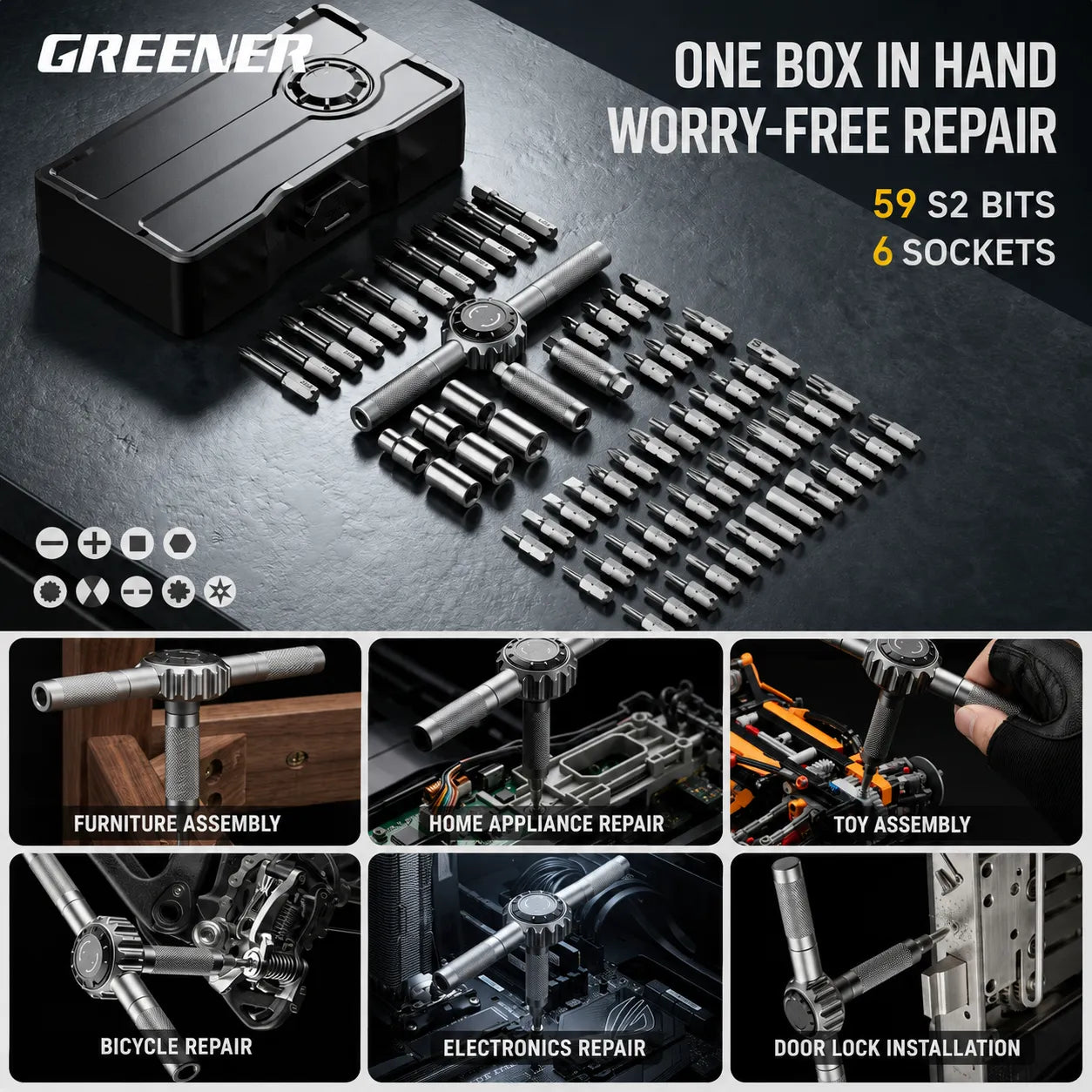 70-in-1 Ratchet Screwdriver Kit
