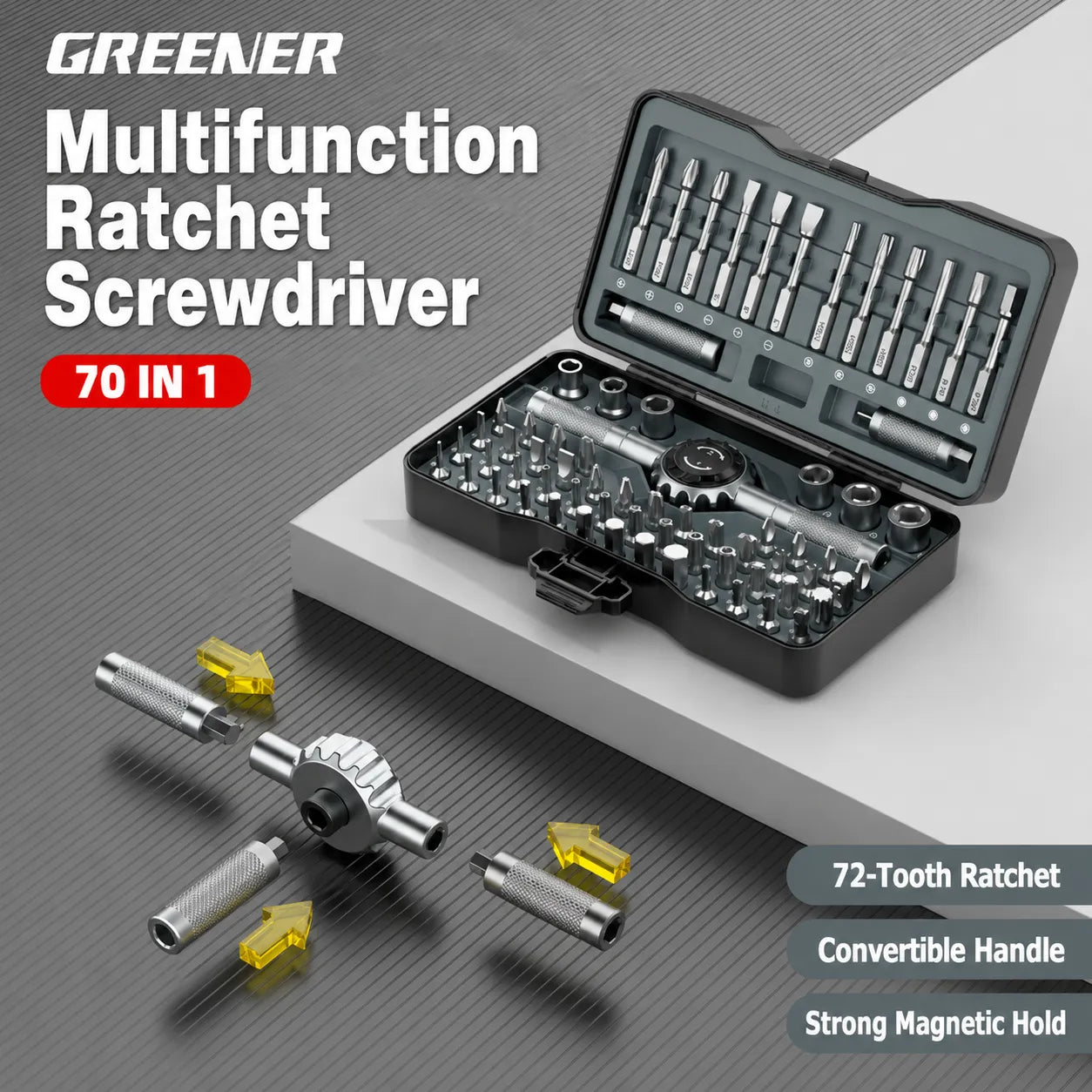 70-in-1 Ratchet Screwdriver Kit