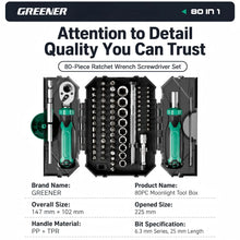 80-in-1 Ratchet Screwdriver Kit