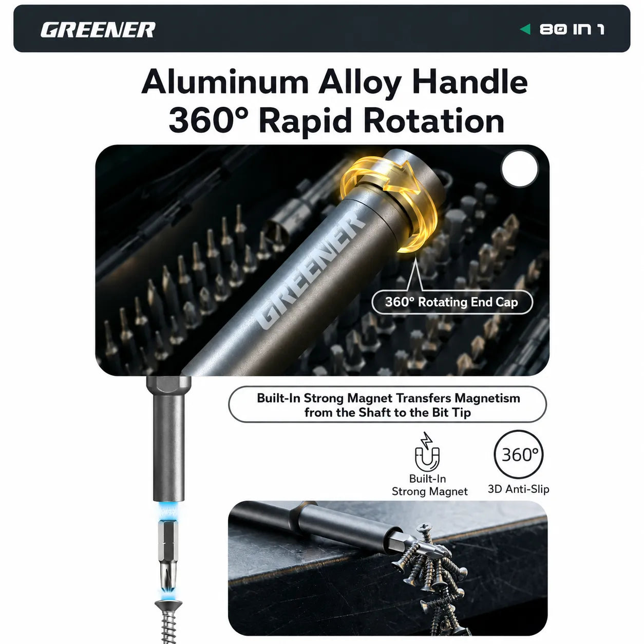 80-in-1 Ratchet Screwdriver Kit