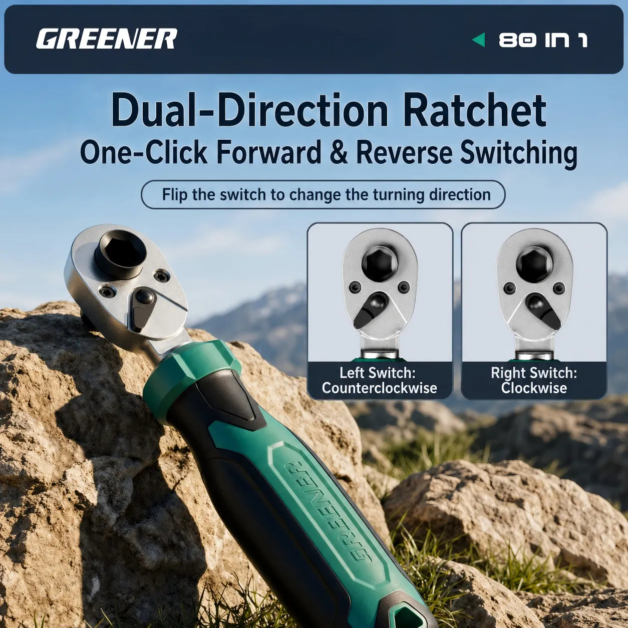 80-in-1 Ratchet Screwdriver Kit