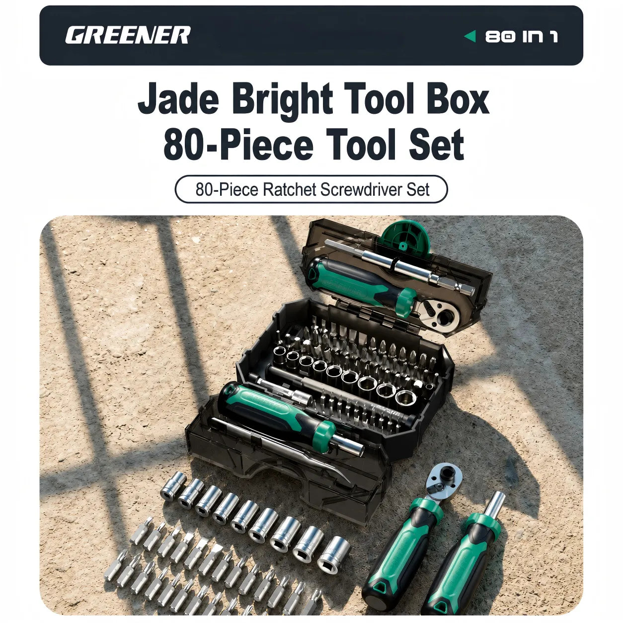 80-in-1 Ratchet Screwdriver Kit