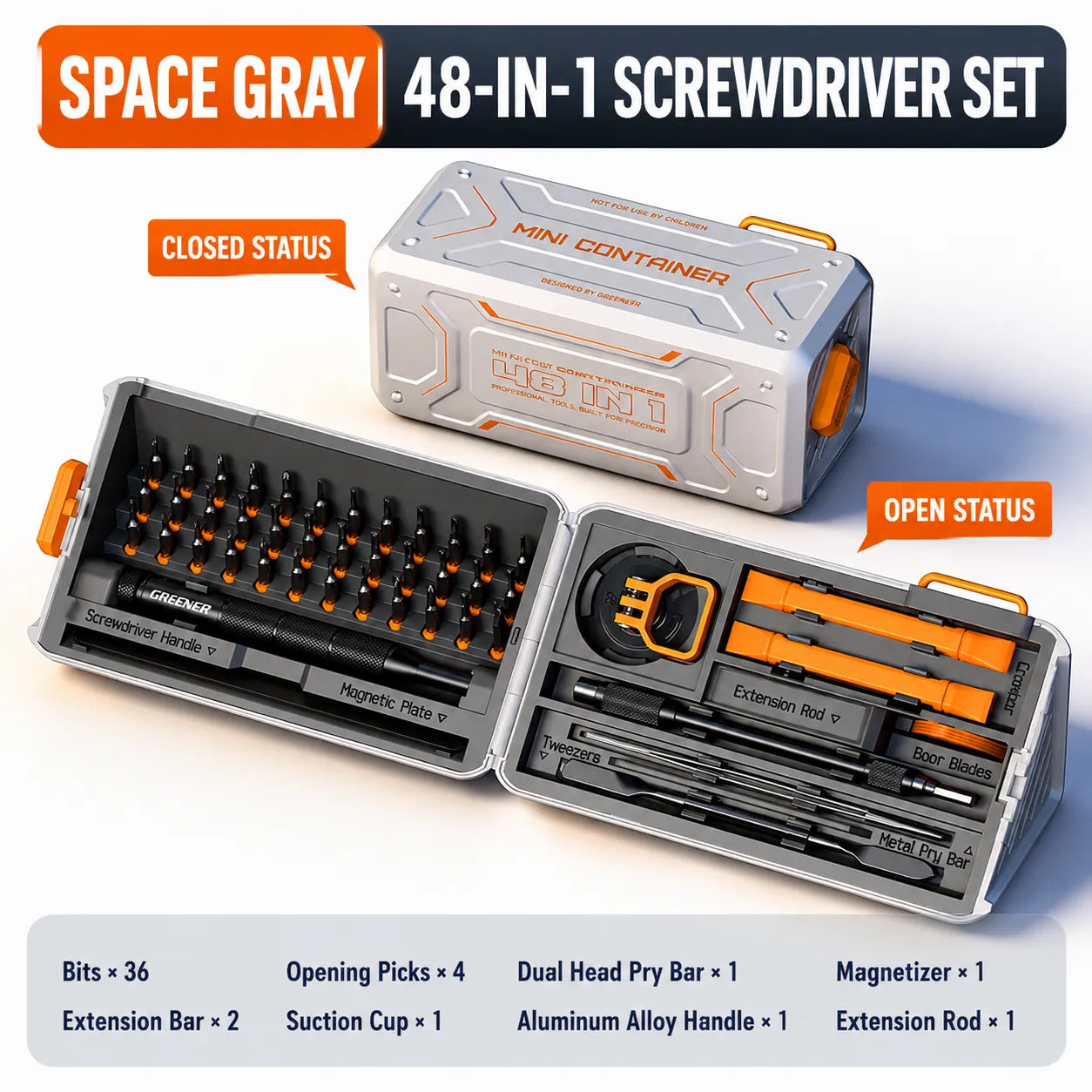 48-in-1 Precision Screwdriver Kit