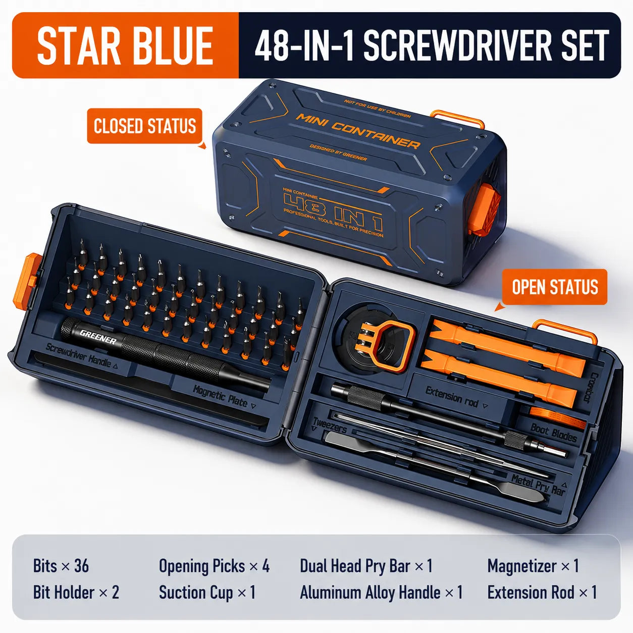 48-in-1 Precision Screwdriver Kit
